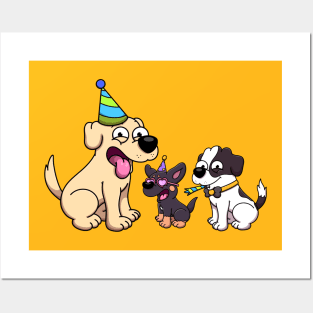 Dog Birthday Party Posters and Art